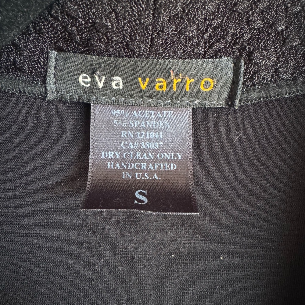 Eva Varro Black Open Front Jacket - image 5